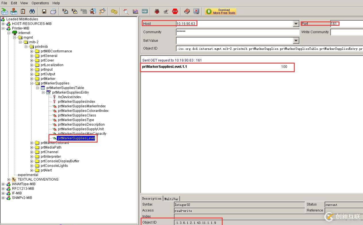 zabbix 監控打印機