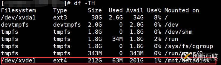 CentOS7如何掛載新數據盤