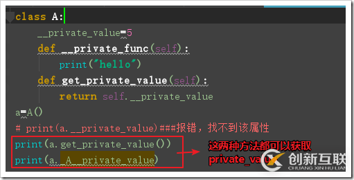 Python面向對象程序設計之私有變量，私有方法原理與用法分析