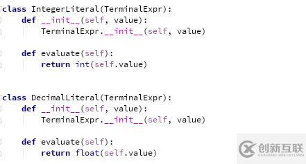 python怎么實現解釋器模式