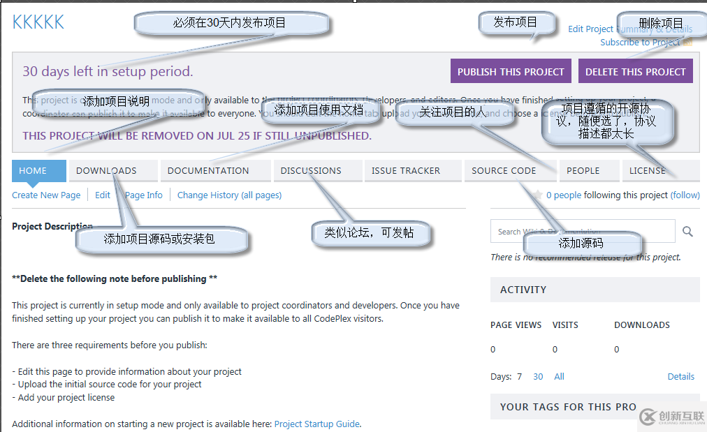 如何在CodePlex上開源一個項目的