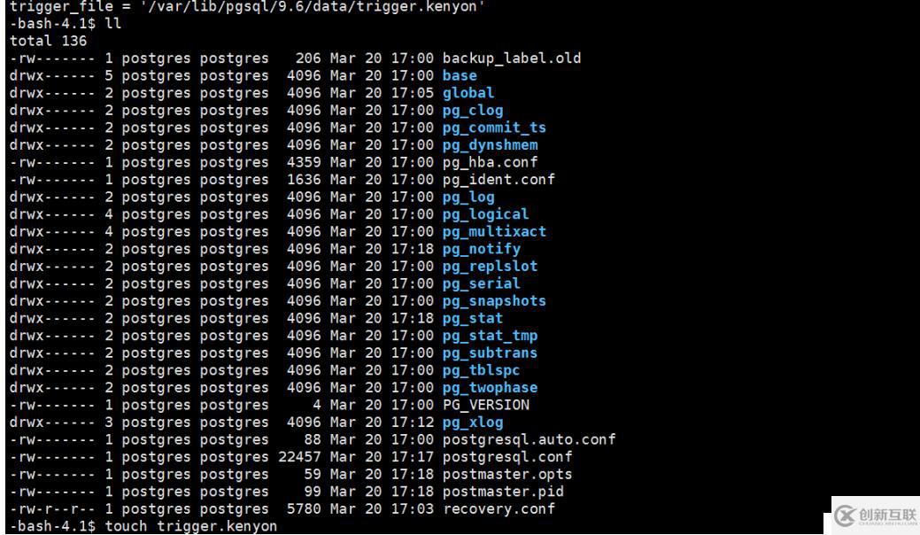 Postgresq9.6主從部署