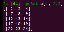 python 多維切片之冒號和三個點的用法介紹